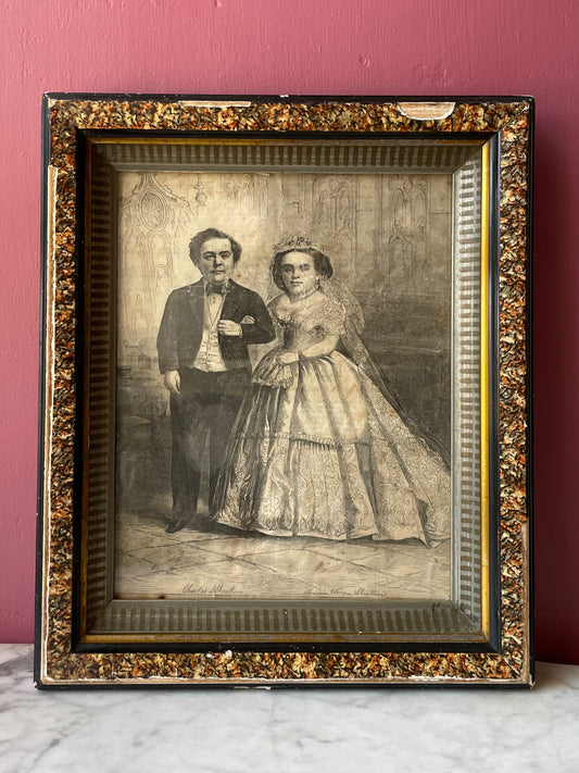 General Tom Thumb & Lavinia Framed Print