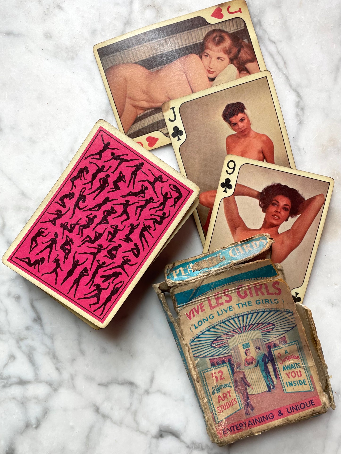 Vive Les Girls Vintage Nude Playing Cards