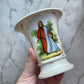 Antique Sacred Heart & Saint Vases