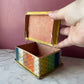 Early 19th Century Polychrome Box with Theorem Pincushion