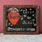 Sacred Heart Tinsel Foil Painting