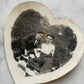 Heart Shaped Snapshot of Two Men | Gay Interest Vintage Photo