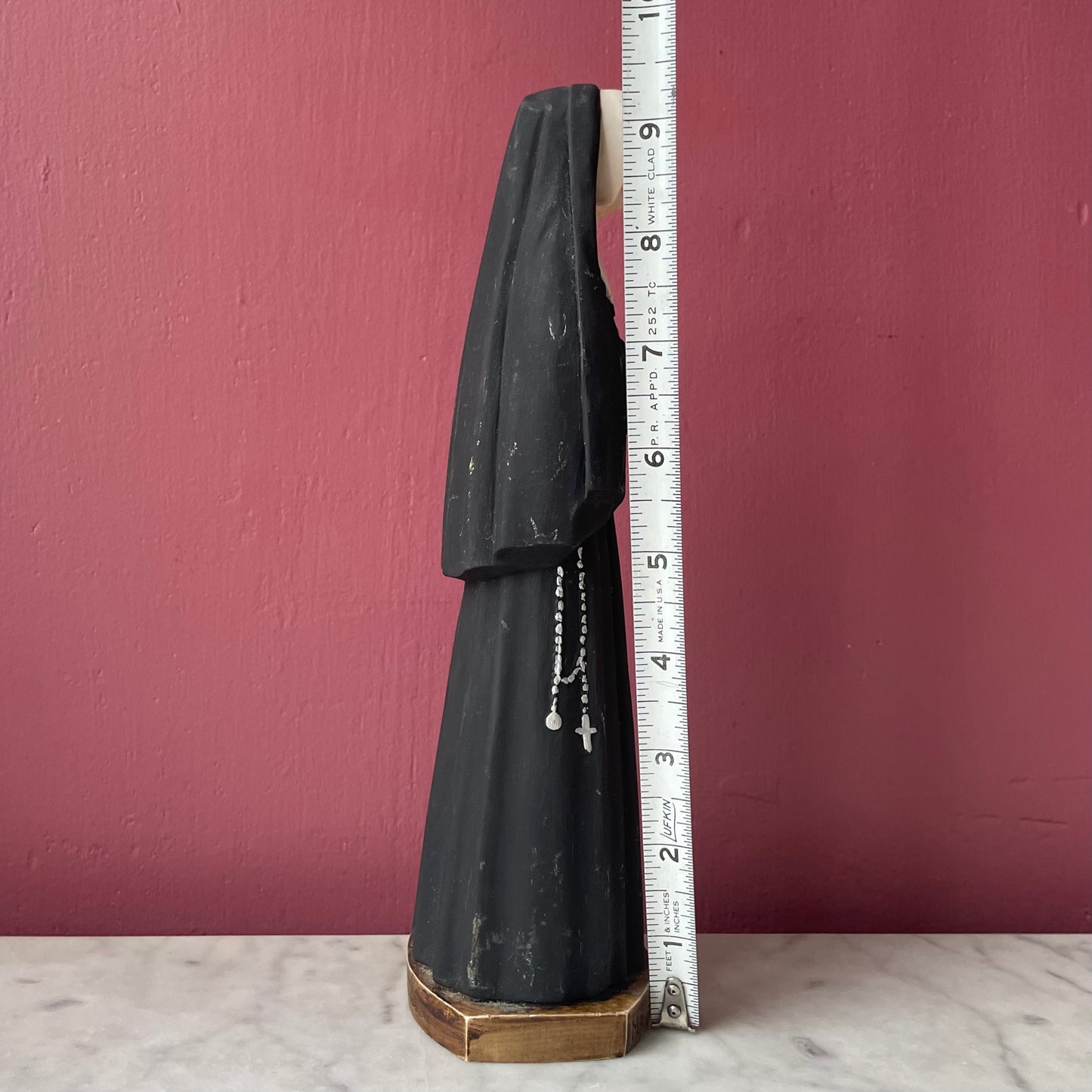 Vintage Chalkware Nun Figure