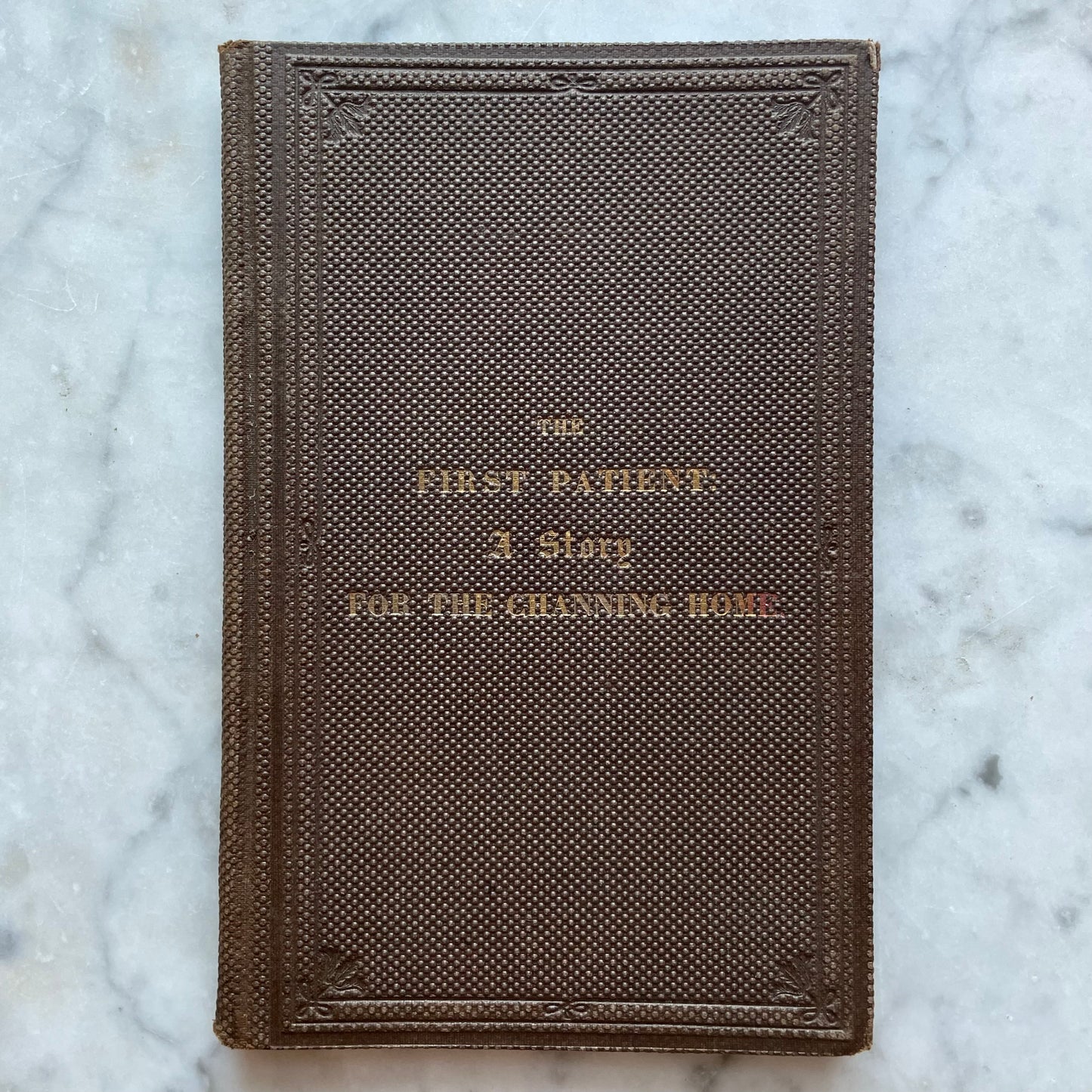 The First Patient: A Story, Written in Aid of the Fair for the Channing Home, 1859