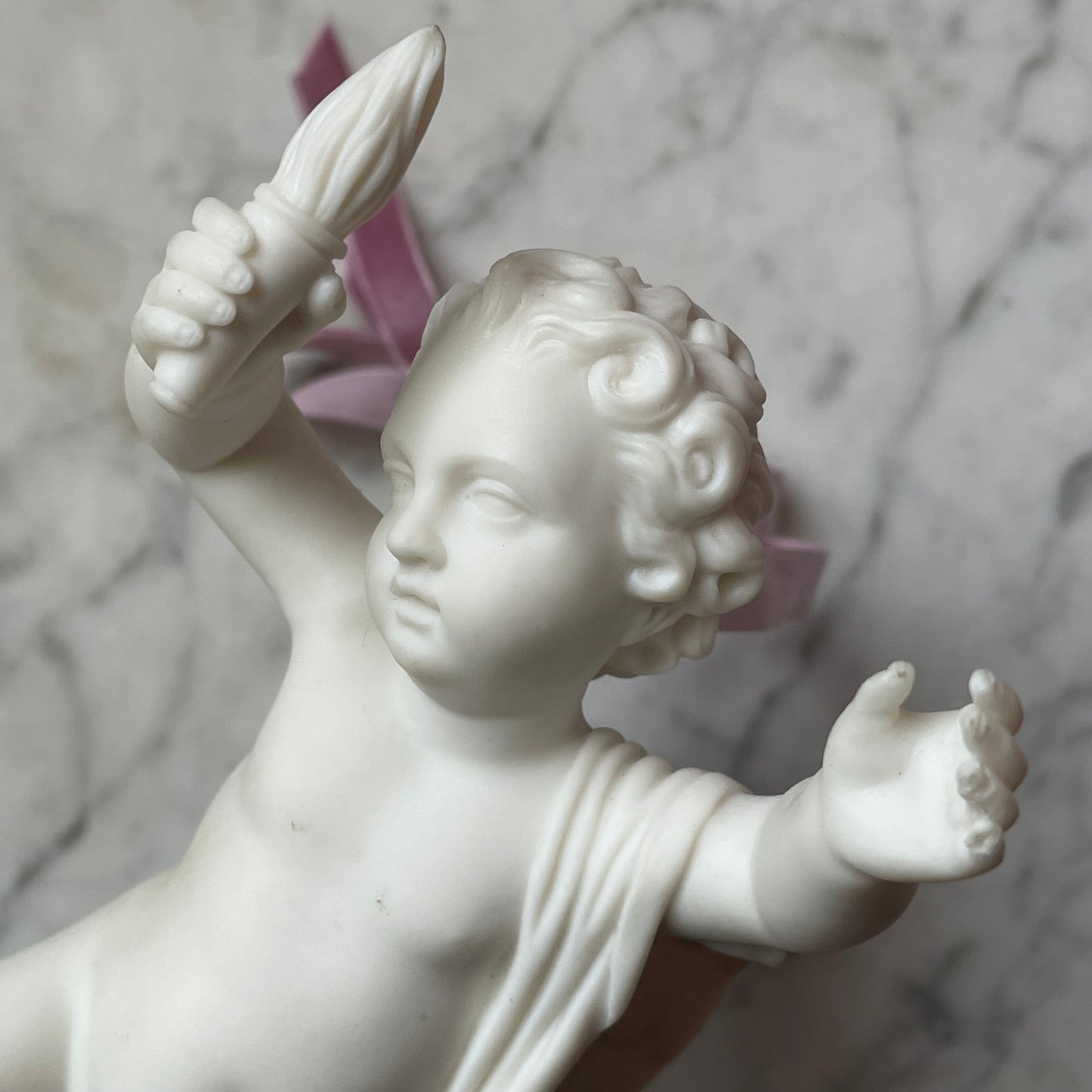 Vintage Parian Bisque Cherub