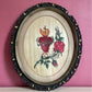 Antique Sacred Heart Painting on Silk