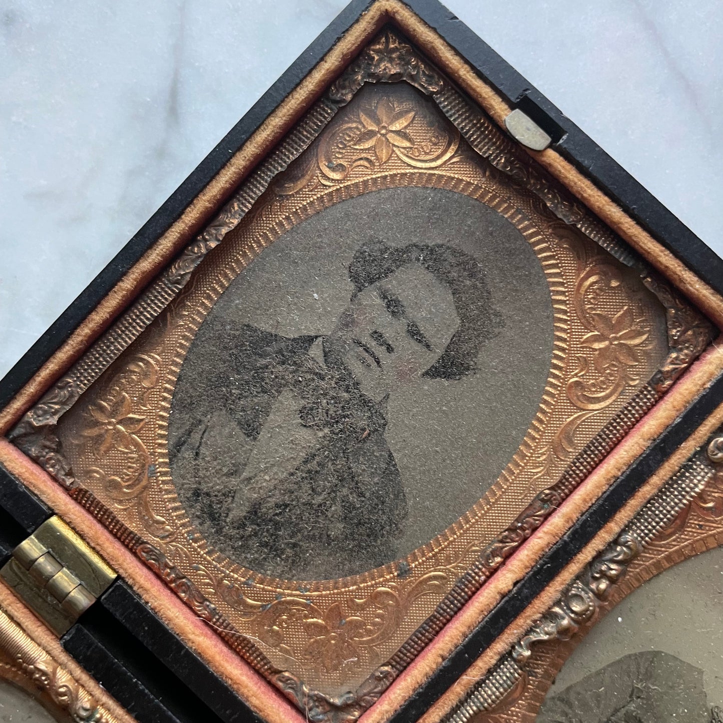 Four Ambrotype Photos in Thermoplastic  Case