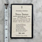 Antique Lithograph Mourning Card, 1913