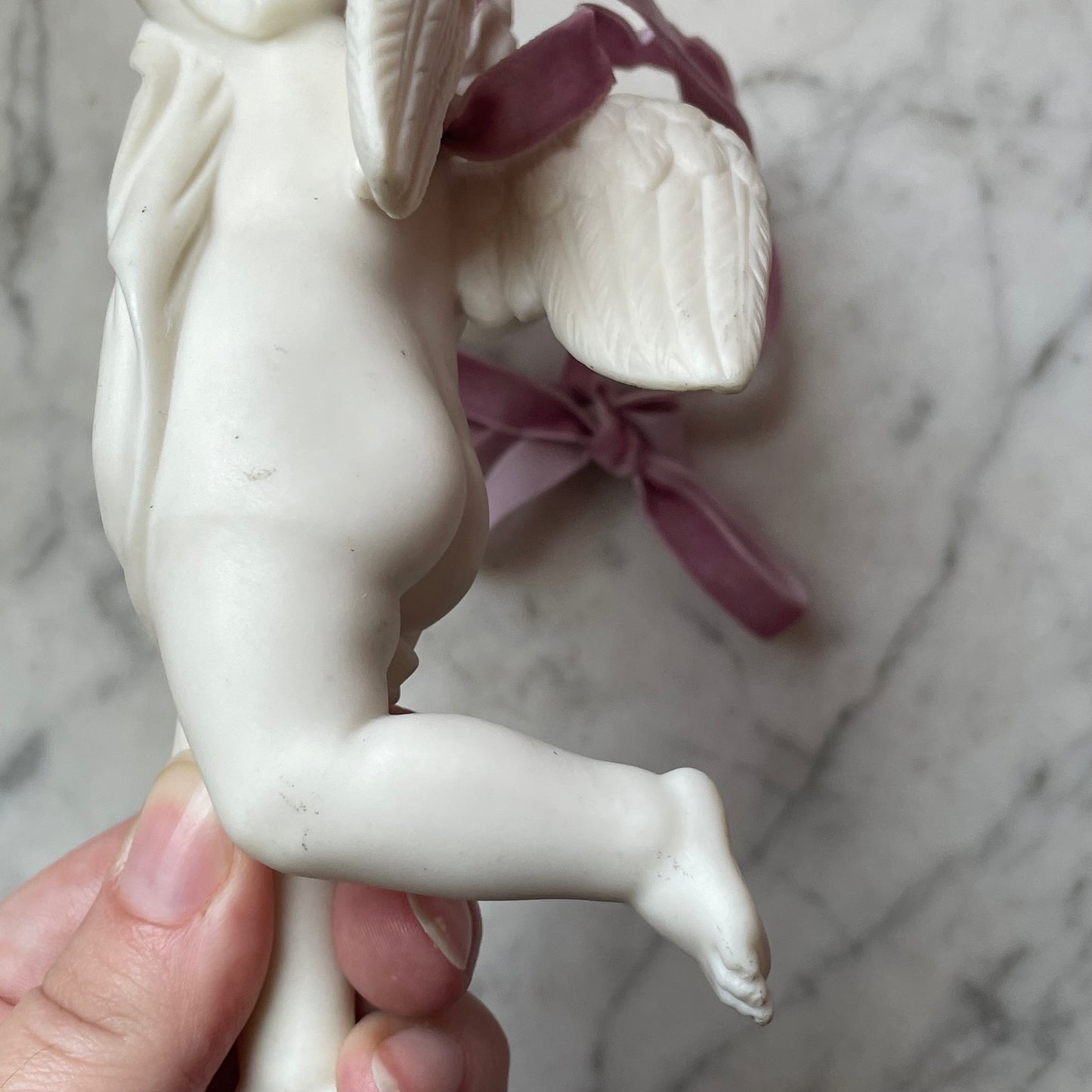 Vintage Parian Bisque Cherub