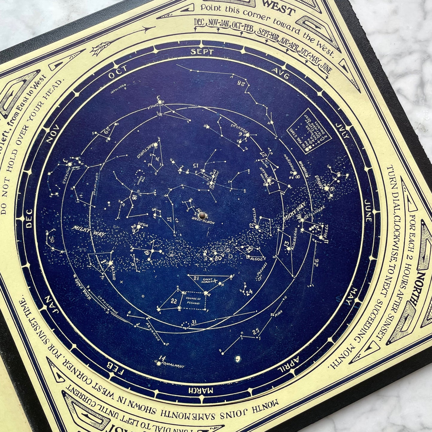 Universal Star Finder, Antique Planisphere, 1911