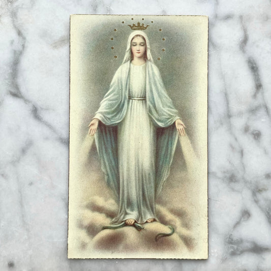 Vintage Holy Card of Mary