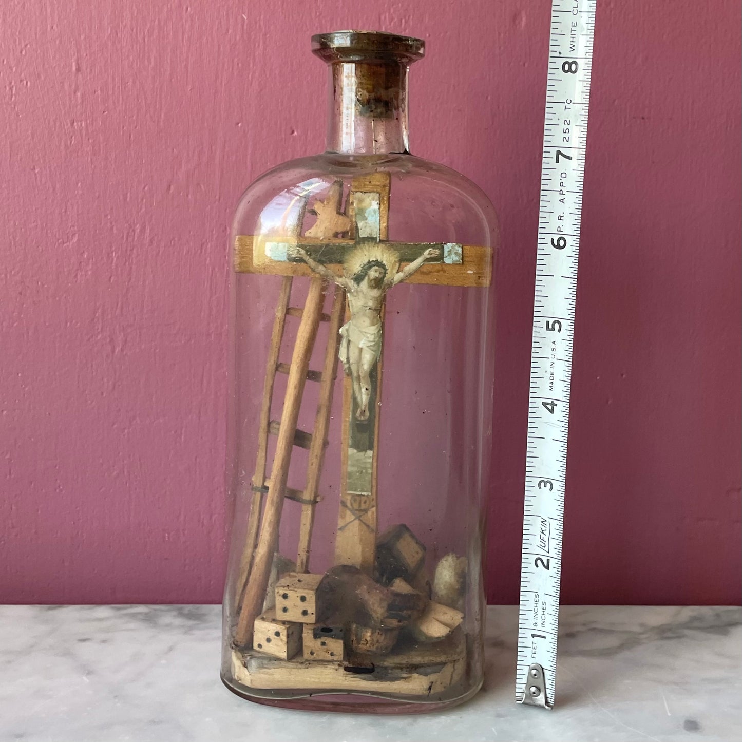 Antique Arma Christi Bottle Whimsy