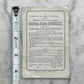 Antique Mourning Card, 1878