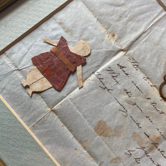 Victorian Friendship Keepsake with Hair & Paper Doll