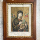 Antique Our Lady of Perpetual Help Lithograph Framed Print