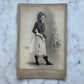 “Vassar Girl” in Fencing Costume Cabinet Card Photo
