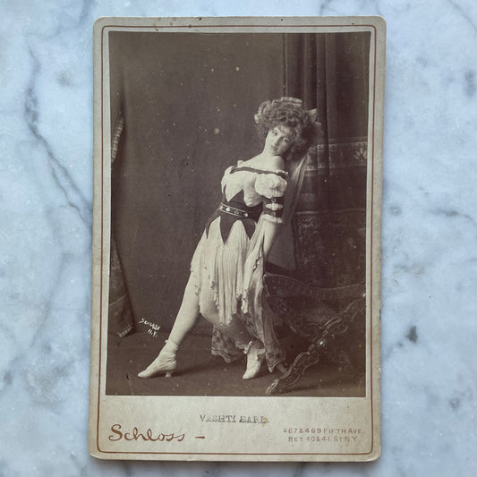 Victorian Actress Vashti Earle Cabinet Card by Schloss NY