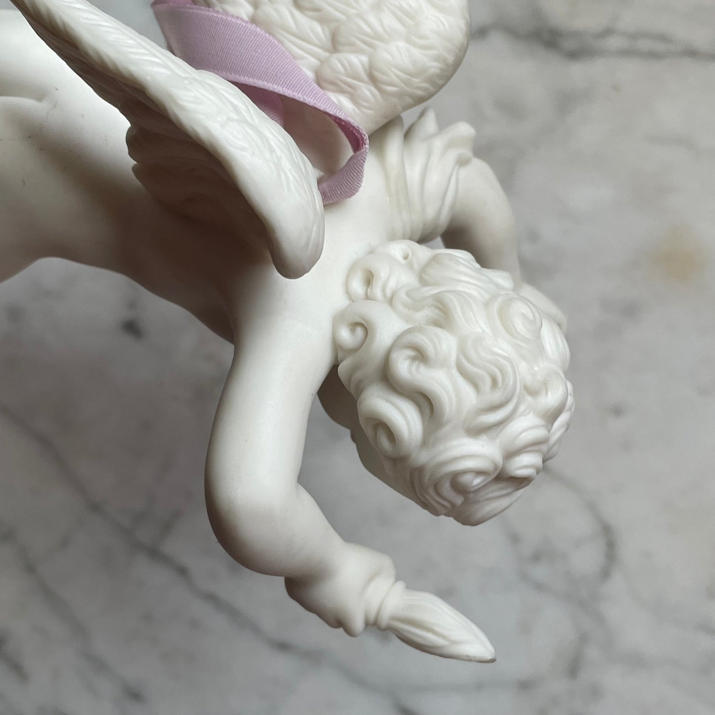 Vintage Parian Bisque Cherub