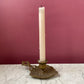 Vintage Brass Leaf Candleholder
