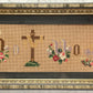 No Cross, No Crown Victorian Rebus Punch Paper Embroidery