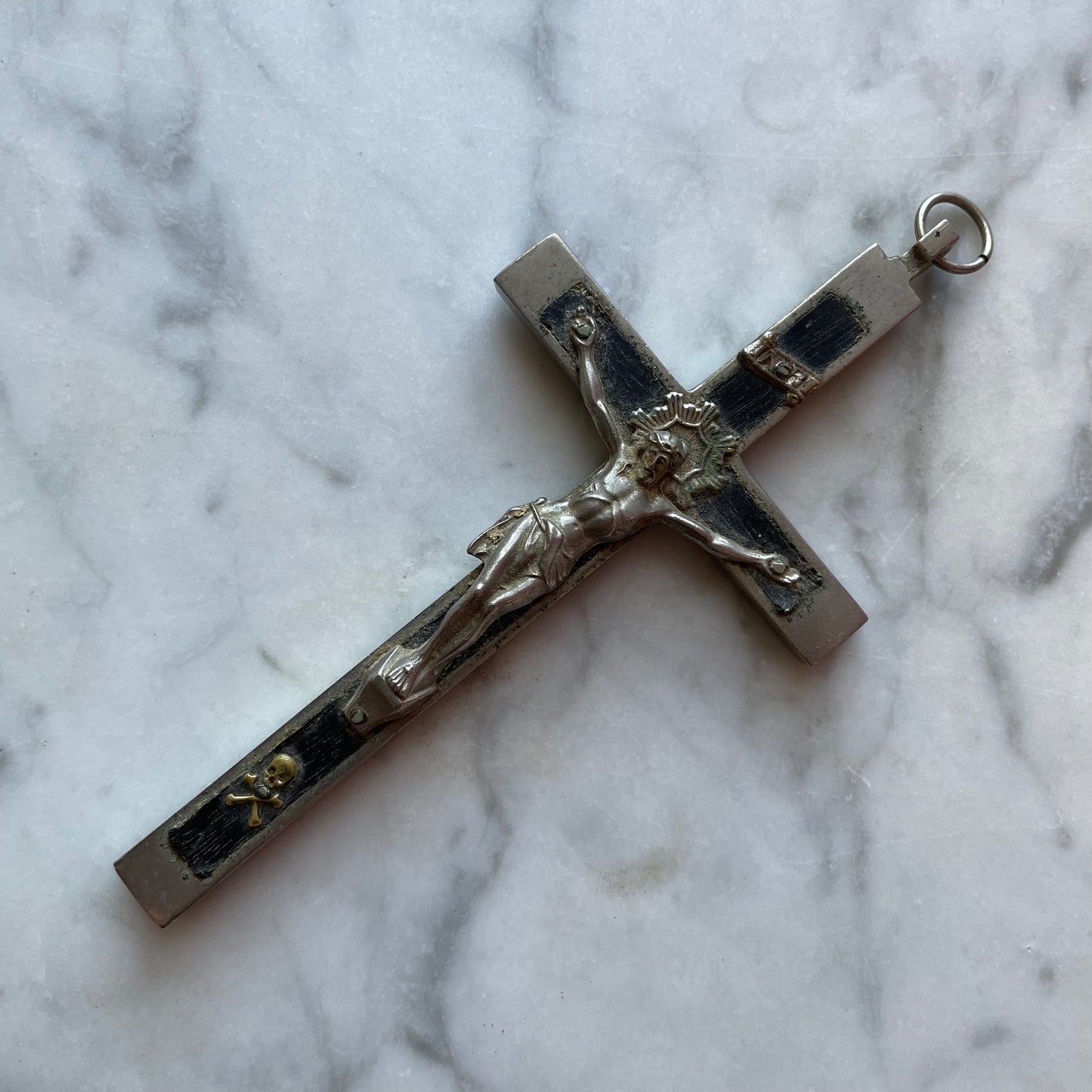 Antique Ebony Crucifix