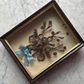 Victorian Hair Work Floral Bouquet in Original Shadow Box