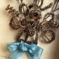 Victorian Hair Work Floral Bouquet in Original Shadow Box