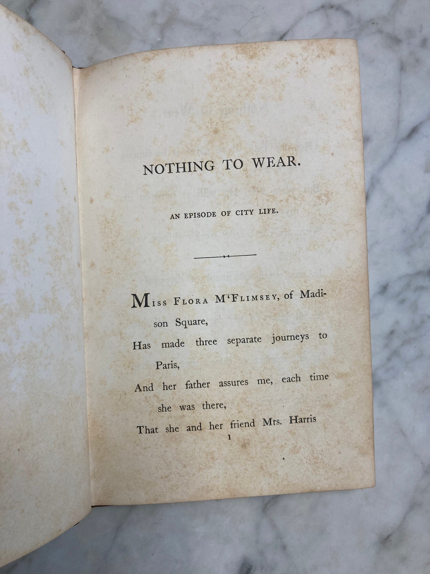 Victorian Satirical Poem - “Nothing to Wear”