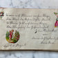 Victorian German Autograph Album with Locks of Hair