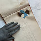 Victorian German Autograph Album with Locks of Hair