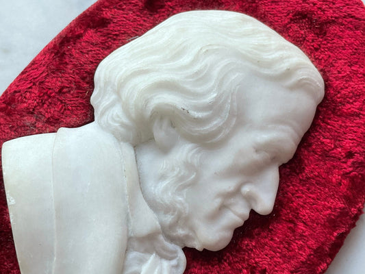 Victorian Marble Profile of Richard Wagner