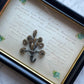 Victorian Mourning Shadow Box with Hair Keepsake