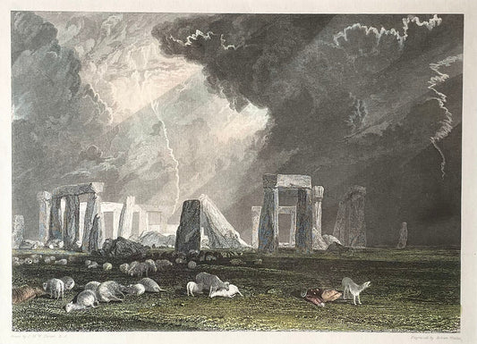 Stonehenge Print after Turner, 1830s