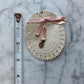 Vintage Saint Catherine Medal on Lace Card