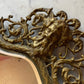 Antique Brass Mirror with Bacchus or Green Man Mascaron