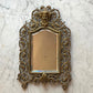 Antique Brass Mirror with Bacchus or Green Man Mascaron