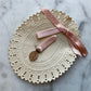 Vintage Saint Catherine Medal on Lace Card