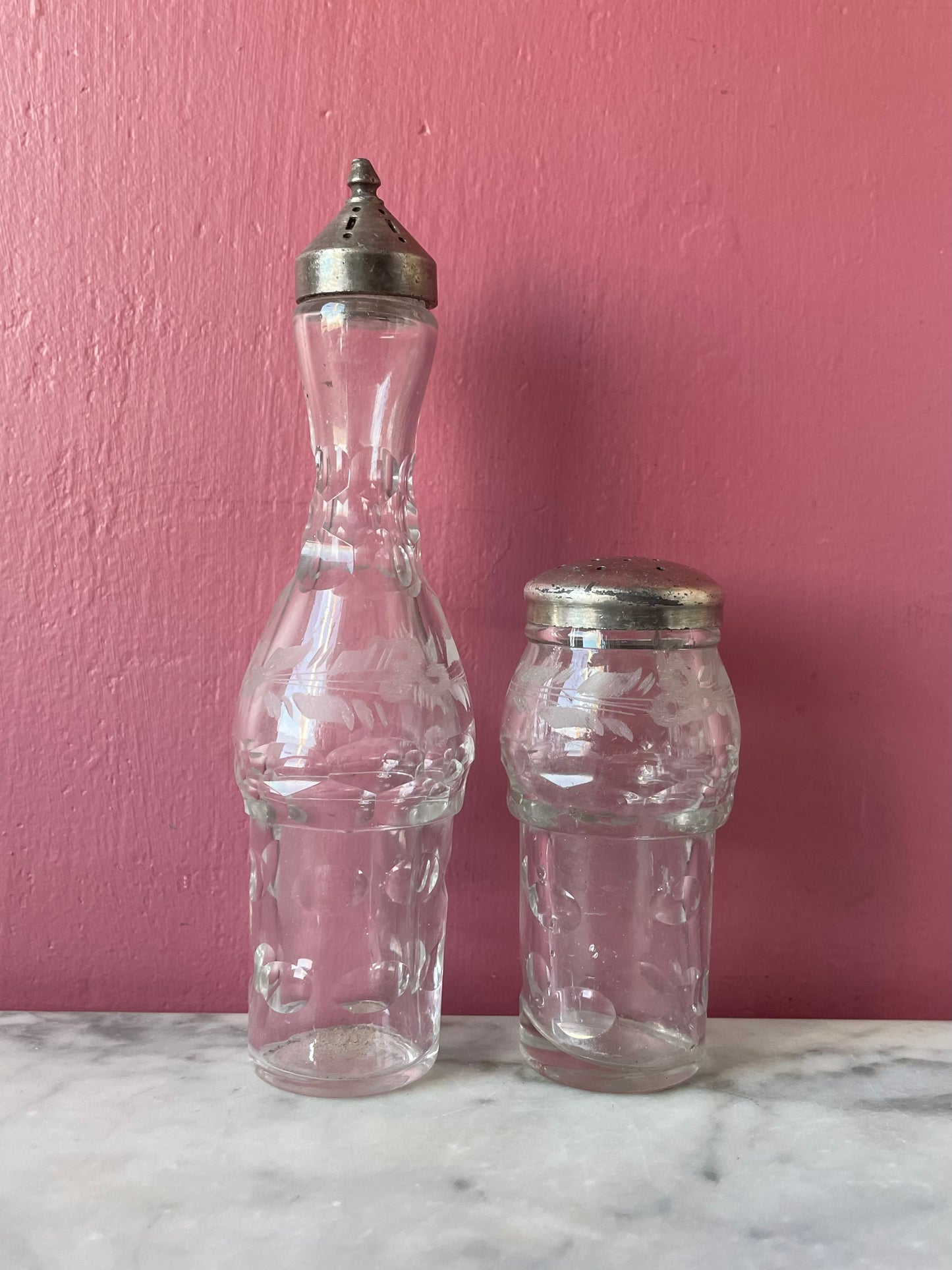 Victorian Cruet Set with Hand Motif