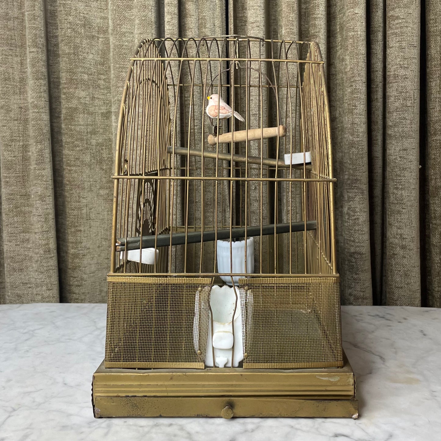 Antique Brass Bird Cage