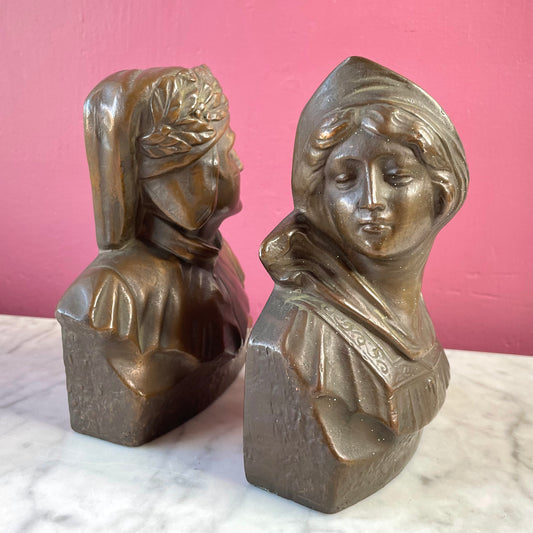 Dante & Beatrice Bookends