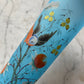 Victorian Blue Bristol Glass Vases with Birds