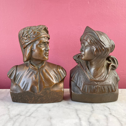 Dante & Beatrice Bookends