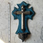 Turquoise Velvet Holy Water Font