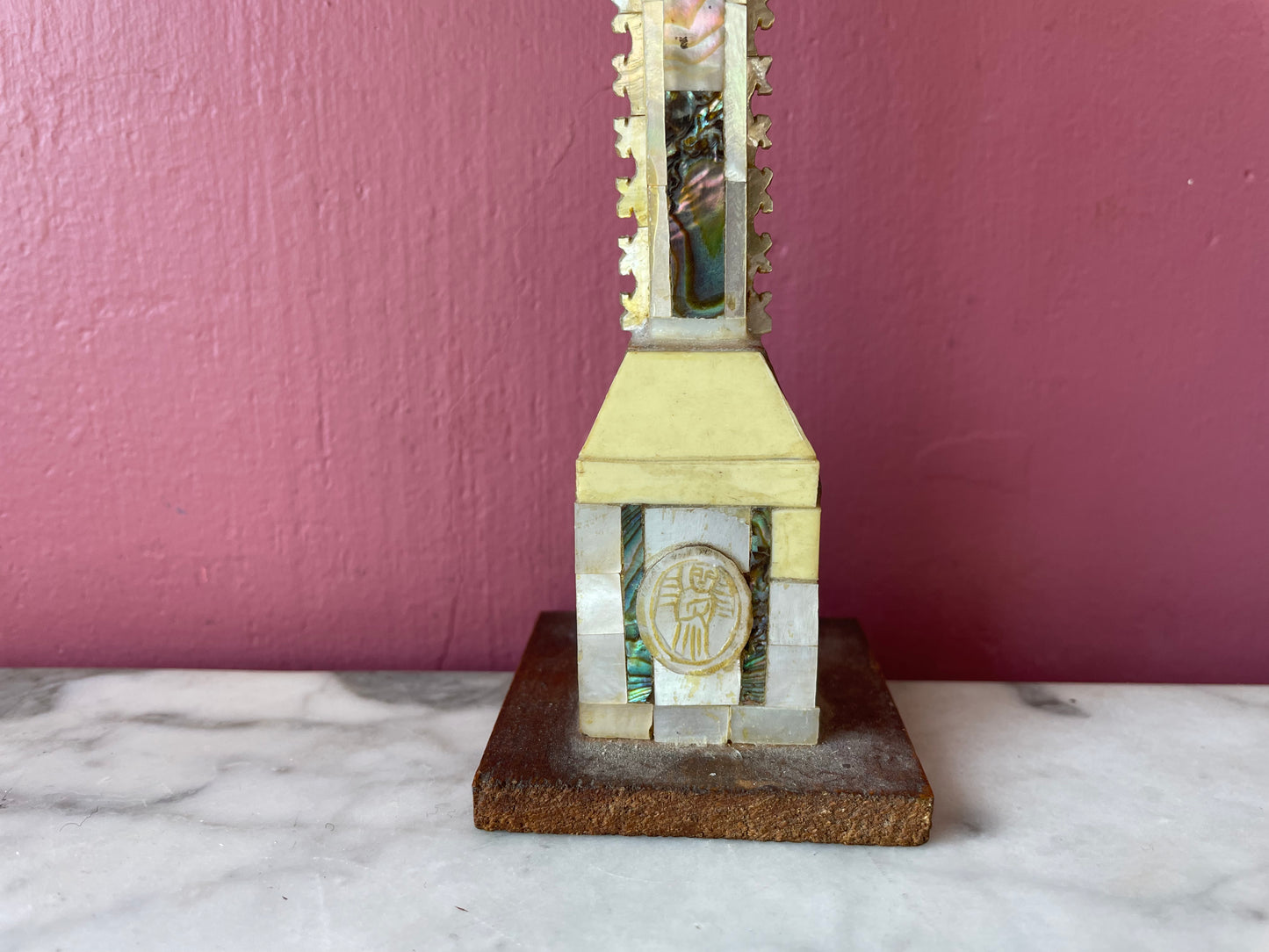 Antique Mother of Pearl Crucifix