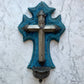 Turquoise Velvet Holy Water Font