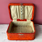 Victorian Orange Velvet Sewing Box