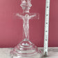 Vintage Crucifix Candlestick Holder
