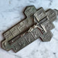 Vintage Stations of the Cross Metal Crucifix