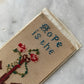 Victorian Punch Paper Embroidery Bookmark