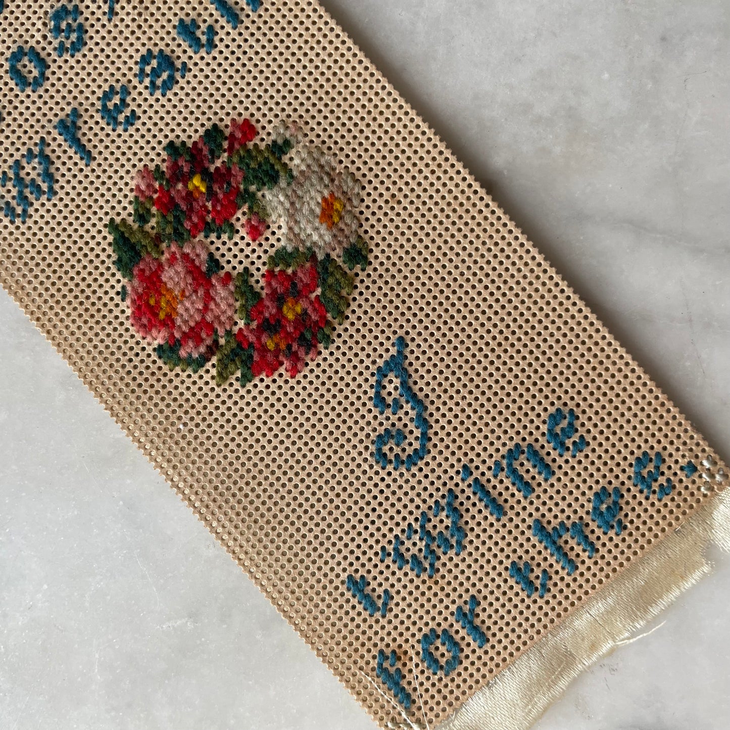 Victorian Punch Paper Embroidery Bookmark